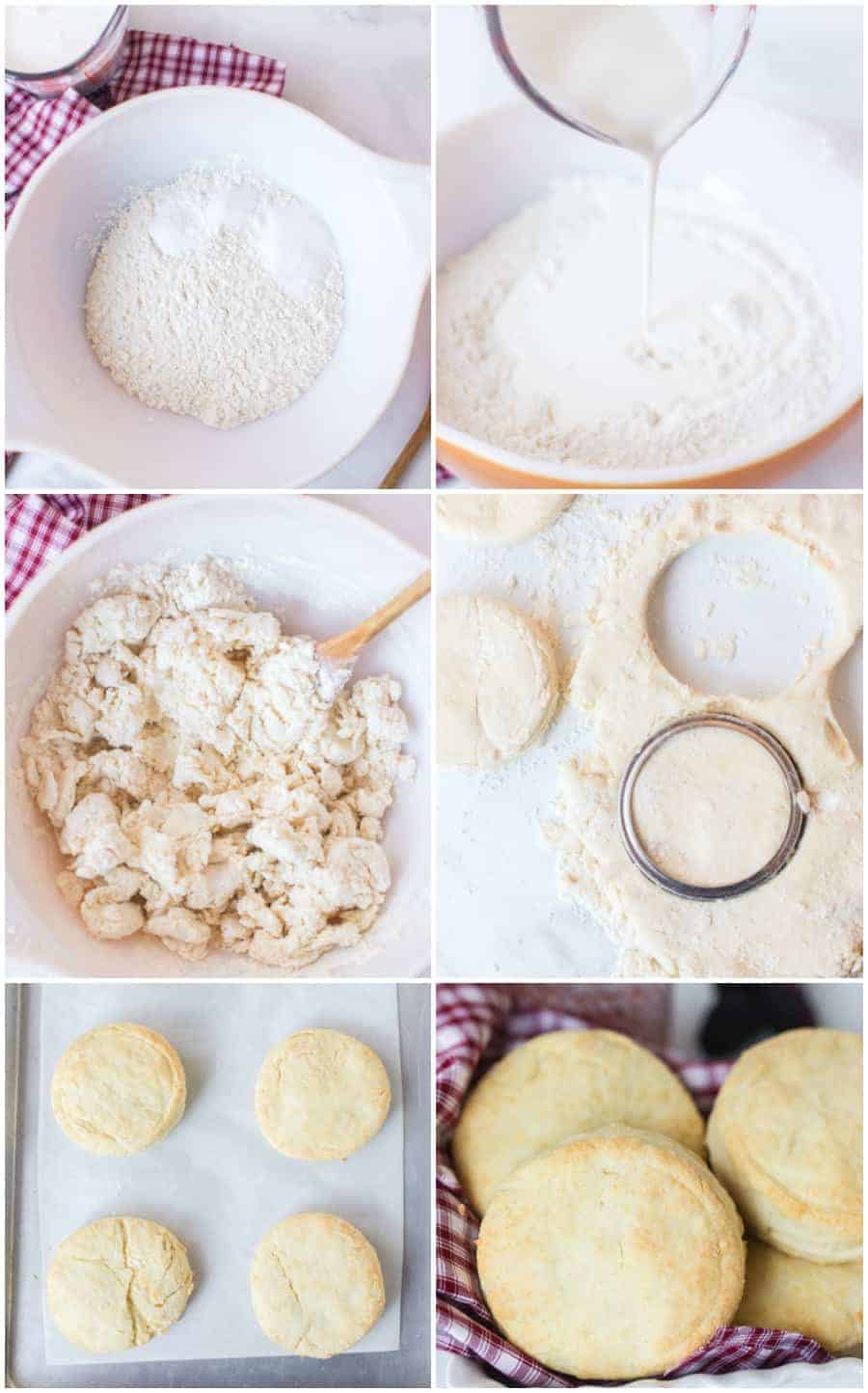 simple cream biscuits ingredients and steps for how to make them.