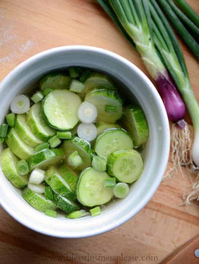 The most delicious quick pickled cucumbers recipe on the web, all in one place including easy refrigerated pickles, cucumber salad, green Detox juice and more!