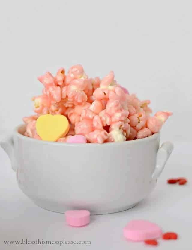 Pretty in Pink Valentine Popcorn Treat