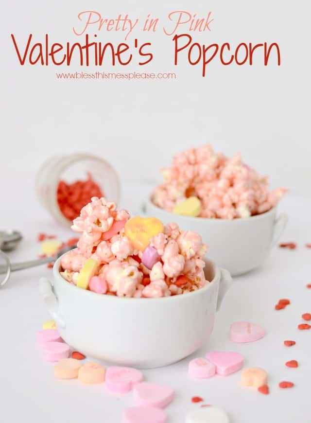 Pretty in Pink Valentine Popcorn Treat