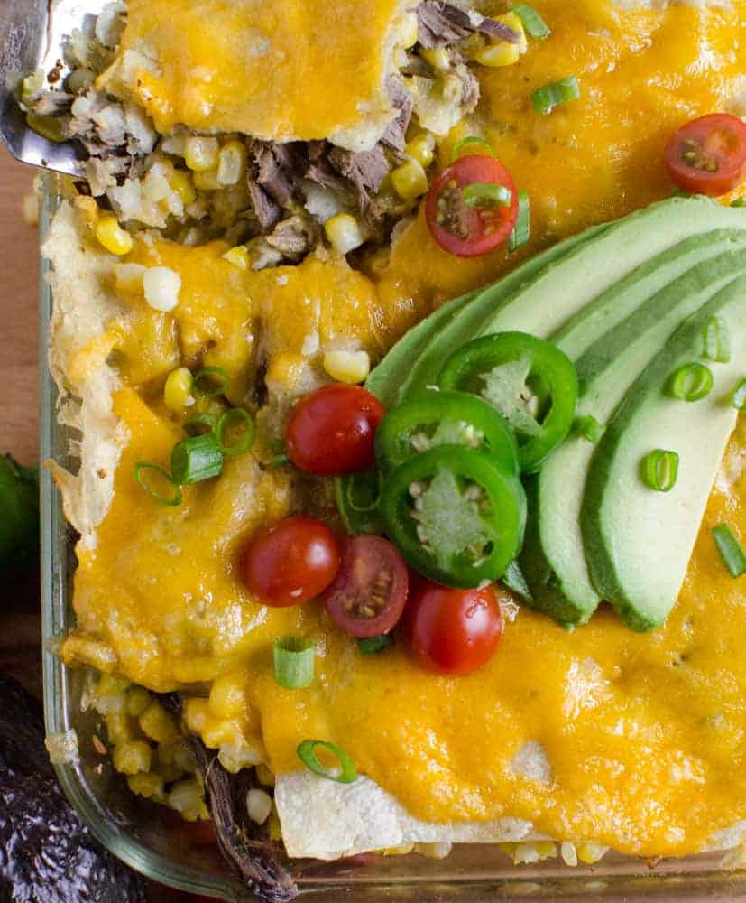 Corn Enchilada Bake