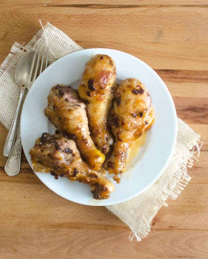 Peach Chipotle Chicken Legs