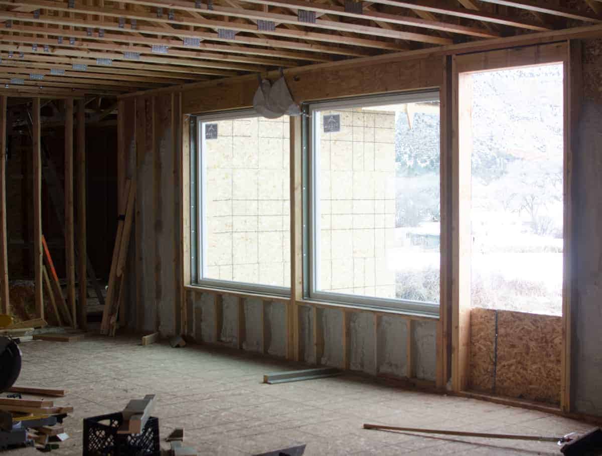 Energy Efficient Windows - Our big beautiful top-notch Alpen windows in the living room.