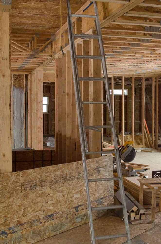Future stairs from the main level