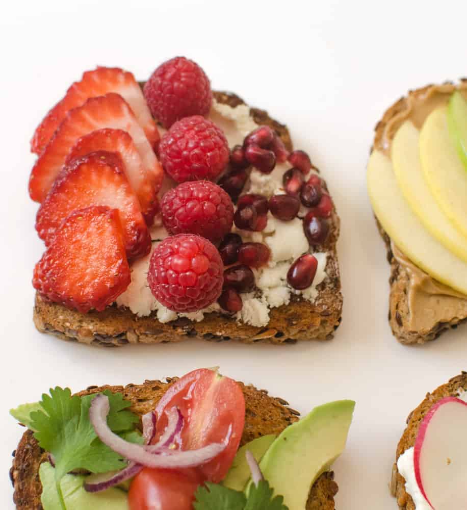 A close-up of the Very Berry Red Toast.