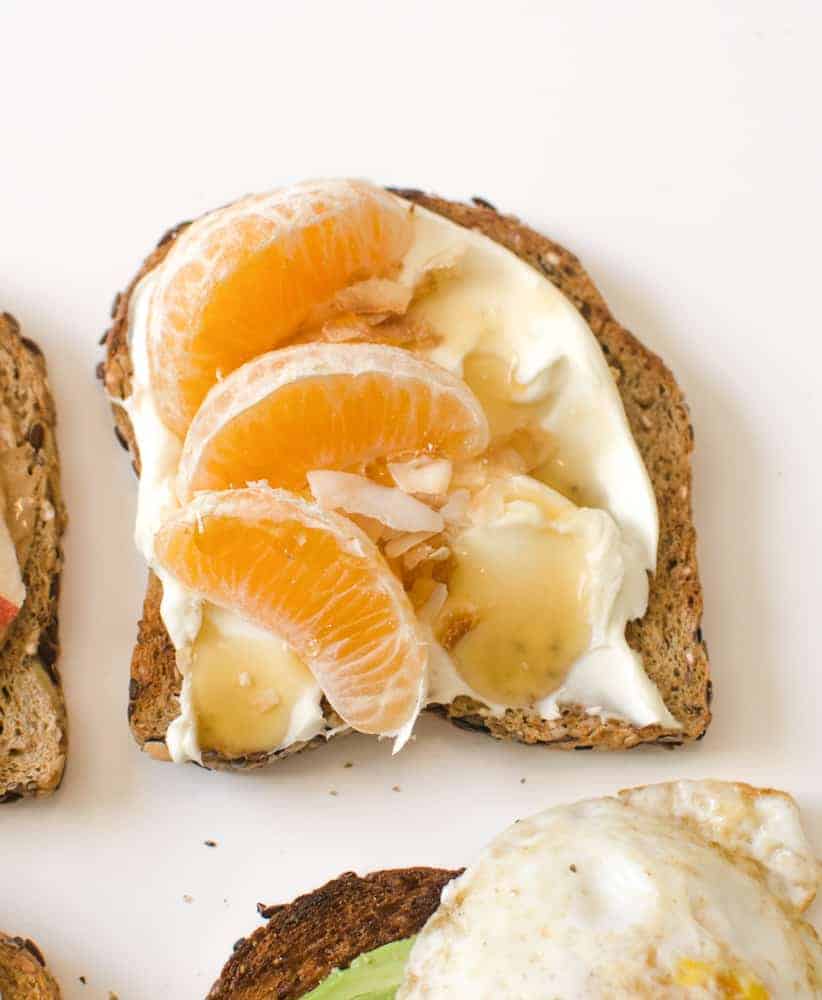 A close-up of Sunshine Toast.