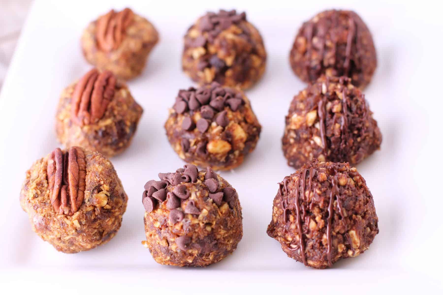 No Bake Pumpkin Balls With Dates (3 Recipes!)
