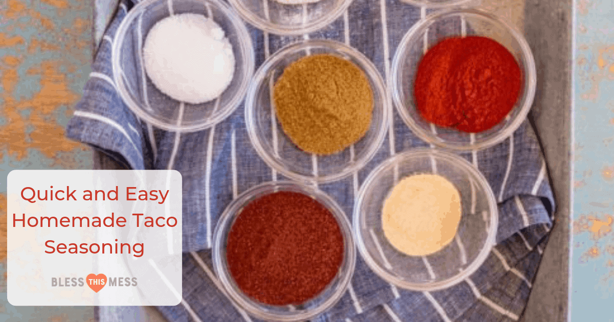 homemade taco seasoning spices