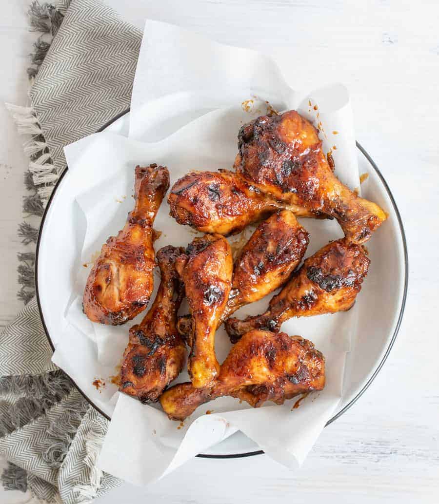 This simple 5 ingredient chicken leg recipe makes the best baked chicken legs I have ever had in my whole life! (And the masses agree - this recipe has been shared more than 250,000 times!)