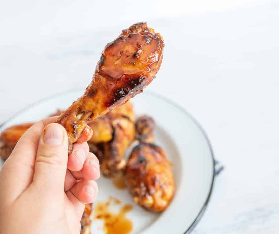 Sweet and Spicy Baked Chicken Legs