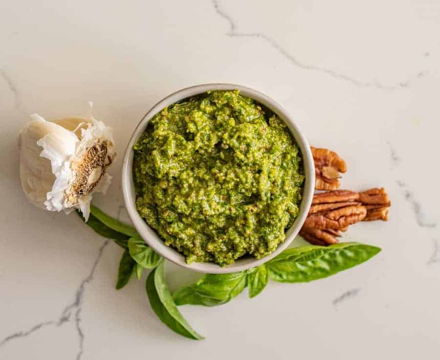 Homemade pesto is a simple and adaptable recipe that you can use as marinade, in sandwiches, on pasta, or over roasted veggies. Plus, it's full of fresh flavors and wholesome ingredients.
