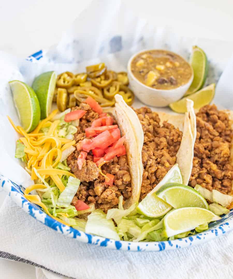 Filling, nutritious, and flavorful, Instant Pot ground turkey and lentil taco filling is a great high-protein alternative to traditional taco meat!