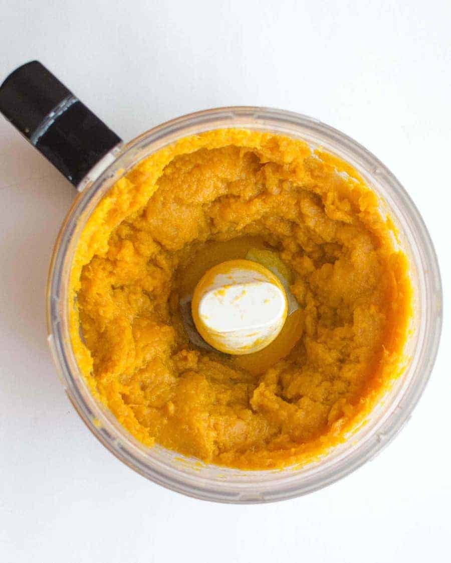 pumpkin puree in a blinder.