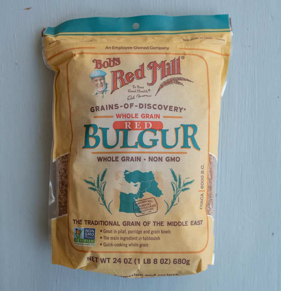 bag of bob's red mill red bulgur which is cracked wheat.