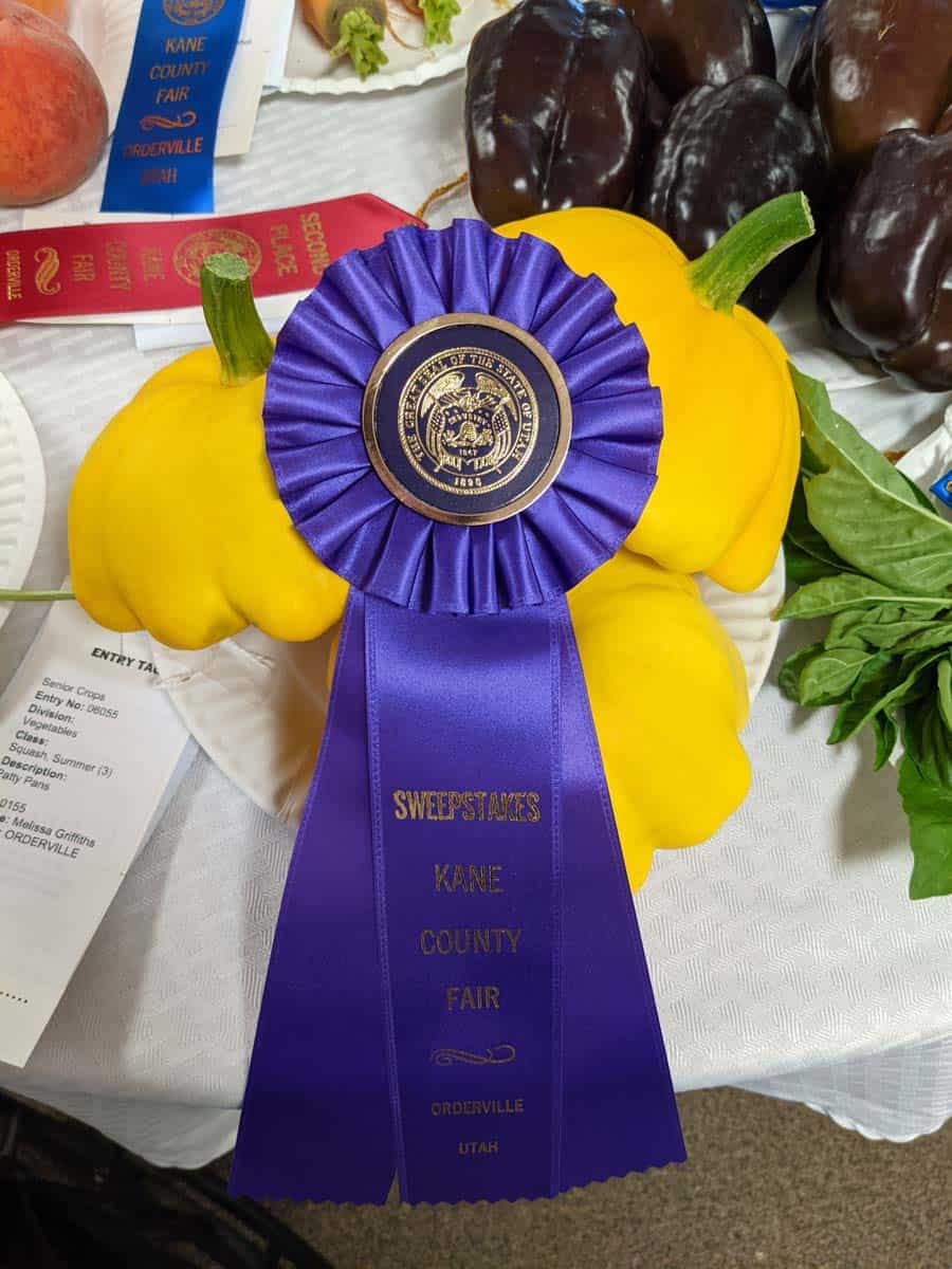 blue ribbon for produce