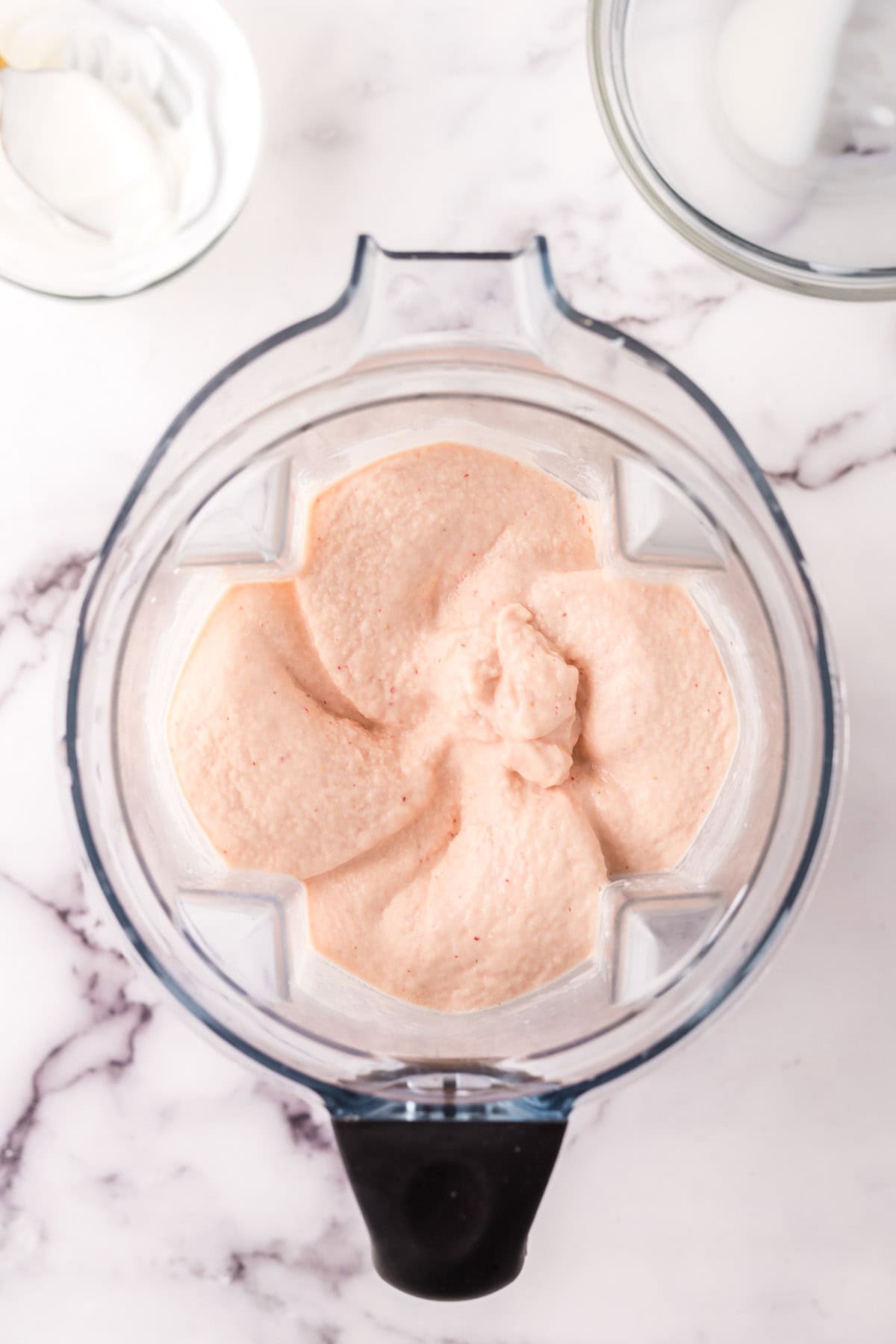 smoothie in a blender.